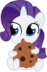 Size: 5000x7653 | Tagged: safe, artist:stepandy, rarity, g4, :o, absurd resolution, cookie, cute, daaaaaaaaaaaw, diabetes, female, hnnng, open mouth, simple background, sitting, solo, transparent background, vector, wide eyes