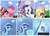 Size: 850x609 | Tagged: safe, artist:fadri, fluttershy, minuette, pinkie pie, princess celestia, rainbow dash, rarity, sweetie belle, alicorn, earth pony, pegasus, pony, unicorn, g4, cake, comic, public service announcement, spanish, translation