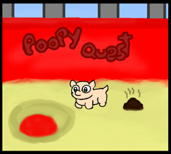 Size: 437x394 | Tagged: safe, artist:mr tiggly the wiggly walnut, fluffy pony, cyoa:poopy quest, poop