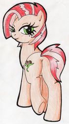 Size: 700x1251 | Tagged: safe, artist:warumono1989, babs seed, g4, butt, cutie mark, older, plot, traditional art