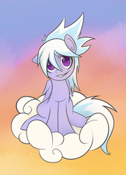 Size: 624x863 | Tagged: safe, artist:rainbro-stache, cloudchaser, g4, cloud, cloudy, female, solo