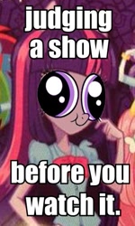 Size: 303x506 | Tagged: safe, fluttershy, rainbow dash, rarity, twilight sparkle, equestria girls, g4, ask a parent first, equestria girls drama, hey you, image macro