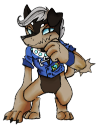 Size: 478x620 | Tagged: safe, artist:dbkit, oc, oc only, diamond dog, female diamond dog, simple background, solo, transparent background