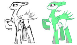 Size: 1165x686 | Tagged: safe, artist:moxie2d, virizion, pokémon, ponified