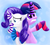 Size: 2940x2622 | Tagged: safe, artist:randomdash, rarity, twilight sparkle, g4, clothes, socks, striped socks