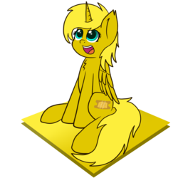 Size: 1000x1000 | Tagged: safe, artist:scramjet747, oc, oc only, oc:ticket, alicorn, pony, alicorn oc, simple background, solo, transparent background