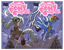 Size: 900x696 | Tagged: safe, idw, applejack, rainbow dash, g4, cover