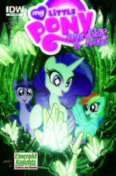 Size: 527x800 | Tagged: safe, idw, rainbow dash, rarity, twilight sparkle, g4, cover