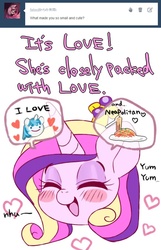 Size: 500x775 | Tagged: safe, artist:naoki, princess cadance, shining armor, g4, japanese, tumblr