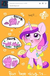 Size: 500x750 | Tagged: safe, artist:naoki, princess cadance, twilight sparkle, g4, chibi, japanese, tumblr