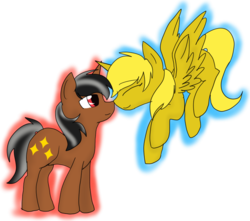 Size: 842x743 | Tagged: safe, artist:darkdreamingblossom, oc, oc only, oc:star sparkler, oc:ticket, alicorn, pony, alicorn oc, boop, female, male, noseboop, simple background, straight, ticketsparkler, transparent background