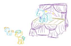 Size: 1481x966 | Tagged: safe, artist:zalixa, snails, snips, trixie, g4, concept art, my paper pony, paper mario, paper pony, parody