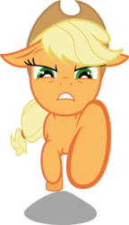 Size: 7309x12677 | Tagged: safe, artist:chezne, applejack, g4, absurd resolution, female, running, simple background, solo, transparent background, vector