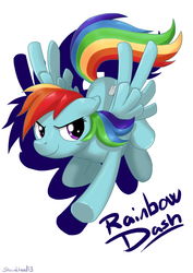 Size: 1024x1448 | Tagged: safe, artist:shrinkhead13, rainbow dash, g4, female, solo