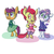 Size: 1000x1000 | Tagged: safe, artist:ponygoggles, apple bloom, scootaloo, sweetie belle, earth pony, pegasus, unicorn, semi-anthro, g4, :o, adorabloom, alvin and the chipmunks, bipedal, blushing, brittany miller, clothes, cosplay, costume, crossover, cute, cutealoo, cutie mark crusaders, diasweetes, eleanor miller, female, filly, foal, glasses, head tilt, jeanette miller, looking at you, meganekko, neckerchief, necktie, open mouth, simple background, skirt, smiling, sweater, the chipettes, turtleneck, white background