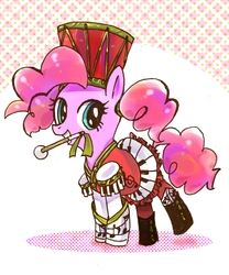 Size: 540x649 | Tagged: safe, artist:pkcaffein, pinkie pie, g4, costume, female, pixiv, solo