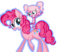 Size: 1024x830 | Tagged: safe, artist:isabella-kisabella, pinkie pie, earth pony, pony, g4, crossover, female, littlest pet shop, mare, minka mark, simple background, transparent background