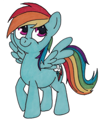 Size: 1401x1632 | Tagged: safe, artist:wolfishmeow, rainbow dash, g4, female, solo