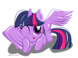 Size: 1500x1125 | Tagged: safe, artist:emmybear24, twilight sparkle, alicorn, pony, g4, female, mare, simple background, solo, transparent background, twilight sparkle (alicorn)