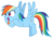 Size: 2302x1746 | Tagged: safe, artist:masterrottweiler, rainbow dash, g4, my little pony: friendship is magic, the super speedy cider squeezy 6000, female, simple background, solo, transparent background, vector