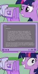 Size: 562x1078 | Tagged: safe, twilight sparkle, g4, exploitable meme, social justice warrior, tumblr, tv meme