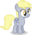 Size: 3390x3648 | Tagged: safe, artist:vector-brony, derpy hooves, pegasus, pony, g4, my little pony: friendship is magic, the cutie pox, cute, dizzy hooves, female, filly, filly derpy, muffin, simple background, solo, transparent background, vector, younger