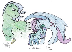 Size: 2892x2097 | Tagged: safe, artist:aurorastar1, oc, oc only, pegasus, pony, family, journey, love