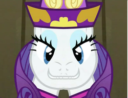 Size: 375x288 | Tagged: safe, edit, edited screencap, screencap, rarity, pony, dragon quest, g4, season 2, female, mirrored, solo, unitinu, wat