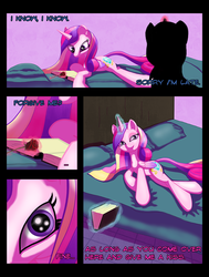 Size: 800x1061 | Tagged: safe, artist:idle hooves, princess cadance, shining armor, comic:saturday night, g4, bed, bedroom, bedroom eyes, comic, female, male, ship:shiningcadance, shipping, straight