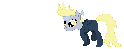 Size: 400x160 | Tagged: safe, artist:tomdantherock, derpy hooves, pegasus, pony, animated, catsuit, female, konami, mare, metal gear, simple background, sneaking, sneaking suit, solo, transparent background