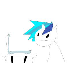 Size: 500x438 | Tagged: safe, dj pon-3, vinyl scratch, g4, animated, ask-djhorsie, canada, canadian, computer, female, solo, south park, terrence and phillip