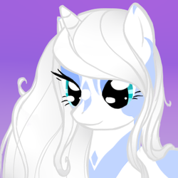 Size: 300x300 | Tagged: safe, artist:celerypony, oc, oc only, oc:myrle, pony, unicorn, female, lidded eyes, mare, profilepic, solo