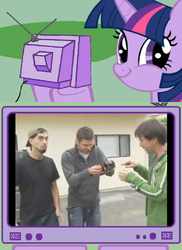 Size: 731x1002 | Tagged: safe, twilight sparkle, g4, david blaine, david blaine street magic, exploitable meme, street magic, tv meme, twiface