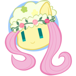 Size: 512x512 | Tagged: safe, artist:momo, fluttershy, ask harajukupinkiepie, g4, female, solo