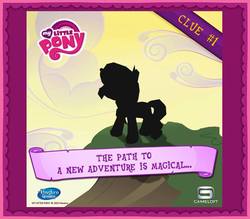 Size: 650x569 | Tagged: safe, gameloft, sunset shimmer, g4, official, logo, silhouette