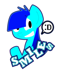 Size: 745x900 | Tagged: safe, artist:shinypikachu25, oc, oc only, :d, blue, simple background, smiling, solo, vector, white background