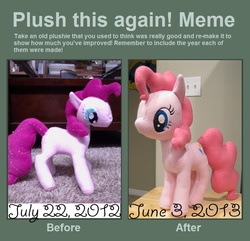 Size: 800x770 | Tagged: safe, artist:rpm1337, pinkie pie, g4, irl, photo, plushie