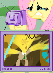 Size: 557x766 | Tagged: safe, artist:naur, doctor whooves, fluttershy, time turner, g4, doctor who, exploitable meme, fluttercry, meme, tv meme