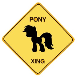 Size: 400x400 | Tagged: safe, artist:samaritan, edit, rainbow dash, g4, gimp, sign, sillhouette