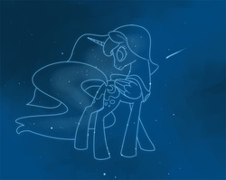 Size: 800x638 | Tagged: safe, artist:naroclie, princess luna, g4, female, shooting star, solo