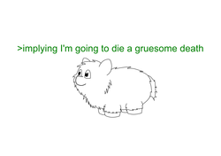 Size: 2481x1748 | Tagged: safe, fluffy pony, greentext, monochrome, solo, text