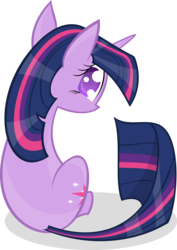 Size: 4000x5649 | Tagged: safe, artist:kalleflaxx, twilight sparkle, pony, unicorn, g4, absurd resolution, back, female, simple background, solo, transparent background, unicorn twilight, vector