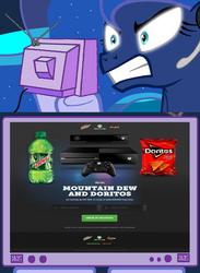 Size: 563x769 | Tagged: safe, princess luna, gamer luna, g4, exploitable meme, tv meme, xbox one