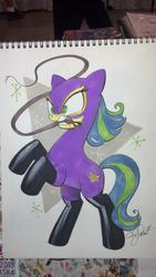 Size: 1024x1816 | Tagged: safe, artist:andy price, pony, batman, catwoman, ponified, sketchbook, solo, traditional art