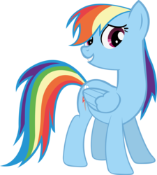 Size: 4877x5430 | Tagged: dead source, safe, artist:waranto, rainbow dash, pony, g4, absurd resolution, female, simple background, solo, transparent background, vector