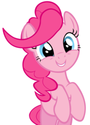 Size: 900x1255 | Tagged: safe, artist:craftybrony, pinkie pie, earth pony, pony, a friend in deed, g4, cute, diapinkes, female, simple background, smiling, solo, transparent background, vector