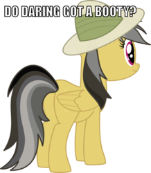 Size: 685x784 | Tagged: safe, daring do, g4, butt, female, image macro, meme, plot, solo