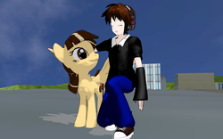 Size: 1920x1200 | Tagged: safe, artist:twistermon, wild fire, human, g4, mmd, sibsy