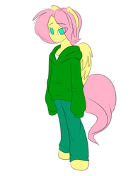 Size: 1200x1600 | Tagged: safe, artist:deadsmileface, artist:purplethemaniac, fluttershy, anthro, g4, male, rule 63, solo