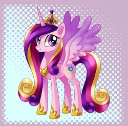 Size: 610x600 | Tagged: safe, artist:semehammer, princess cadance, alicorn, pony, g4, female, mare, smiling, solo